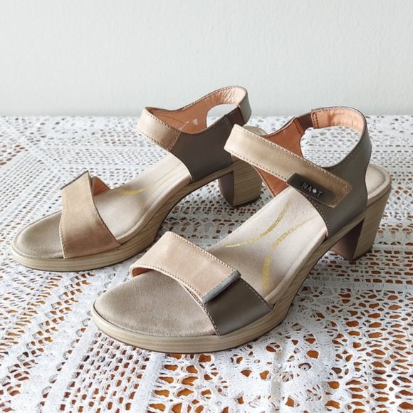 Naot Shoes - Naot Intact Leather Sandals Hook and Loop Straps Comfy Dressy Shoes Size 35